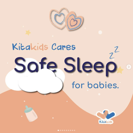 Kitakids Social Media Post -KK Cares Safe sleep